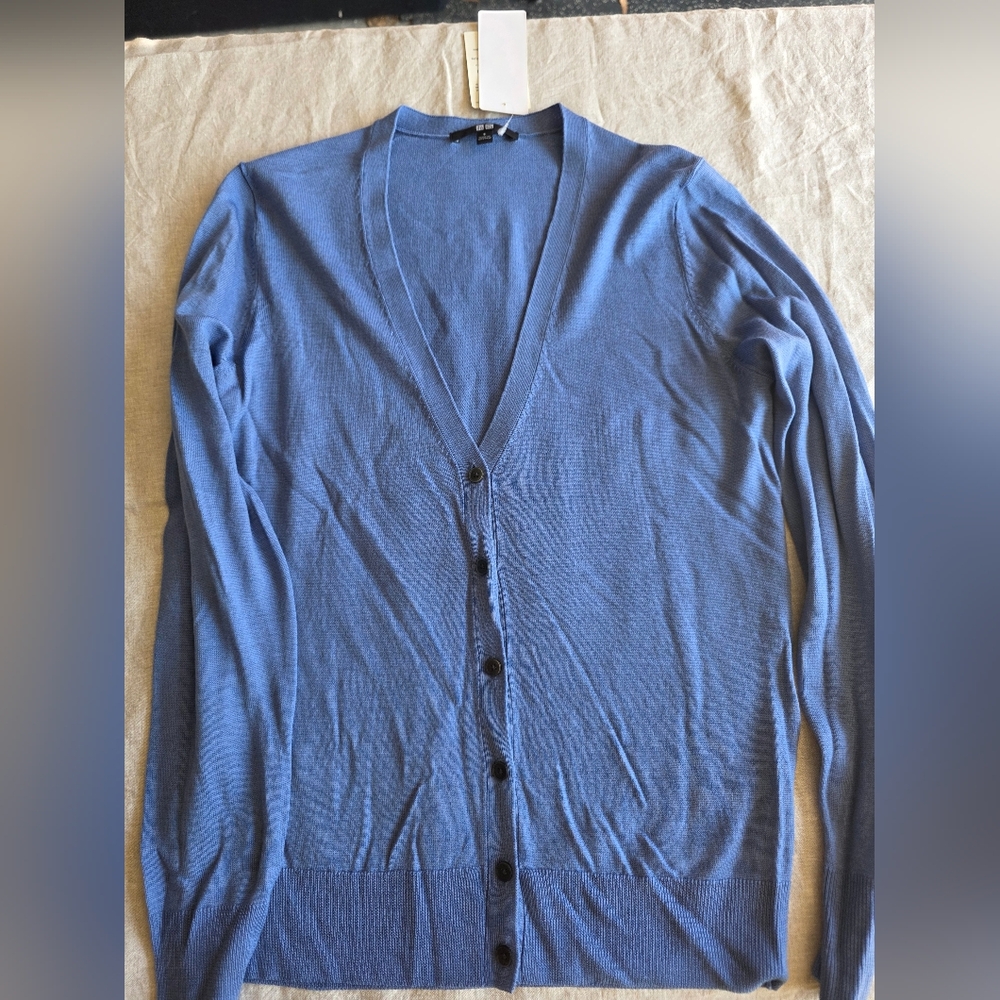 Uniqlo NWT Wool Cardigen Sz S - Picture 4 of 5